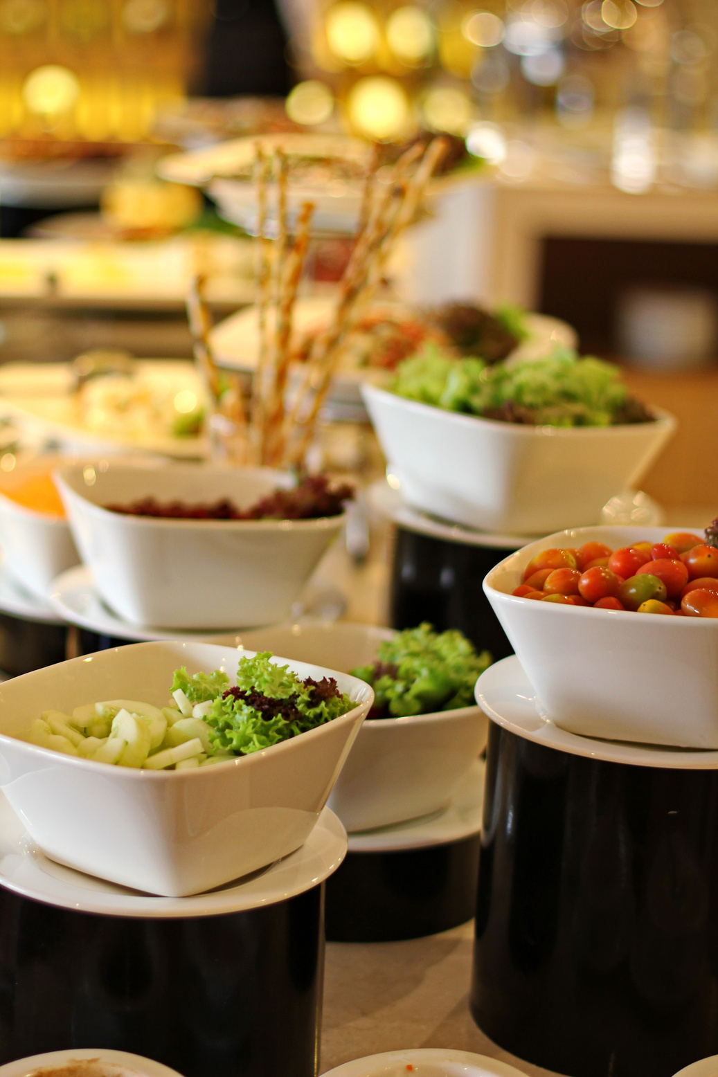 salad buffet counter